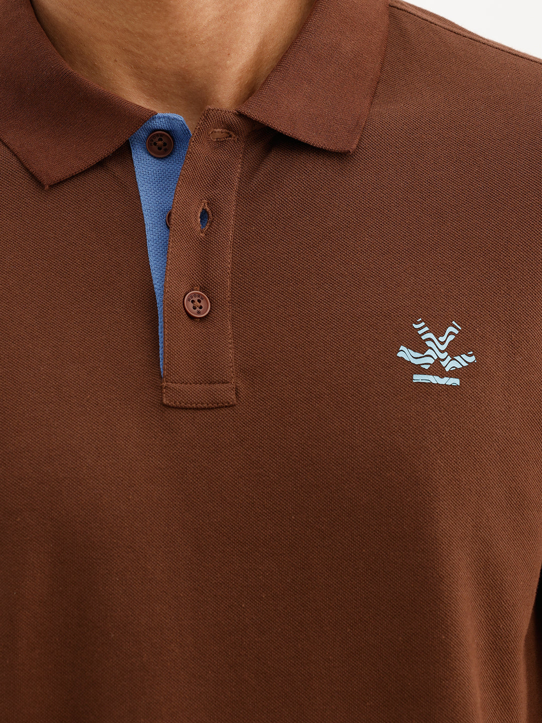 Classic Contrast Tipping Sleeves Polo T-Shirt | Brown | WWTS251F