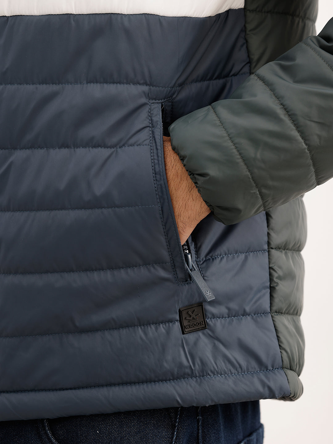 Classic Regular Fit Puffer Jacket | Multicolor