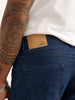 Solid Slim Fit Denim Jeans | Dark Blue