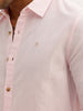 Solid Slim Fit Full Sleeve Shirt | Pink