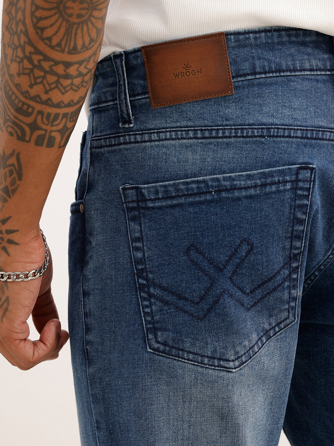 Skinny Crop Fit Denim Jeans | Light Blue