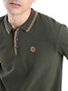 Olive Tipping Collar Polo