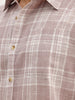 Slim Fit Checkered Full Sleeve Shirt | Brown