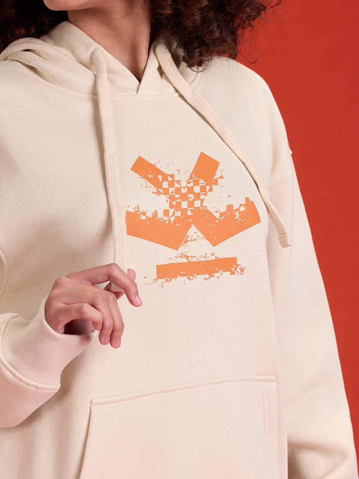 Wrogn Oversized Graphic Hoodie For Men | Tapioca