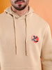 Beige Printed Naruto Hoodie