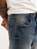 Faded Slim Ankle Fit Denim Jeans | Light Blue