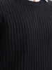 Round Neck Comfort Fit Pullover | Black