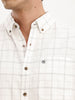 Classic Checkered Regular Fir Shirt | White