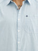 Classic Slim Fit Striped Shirt | Blue