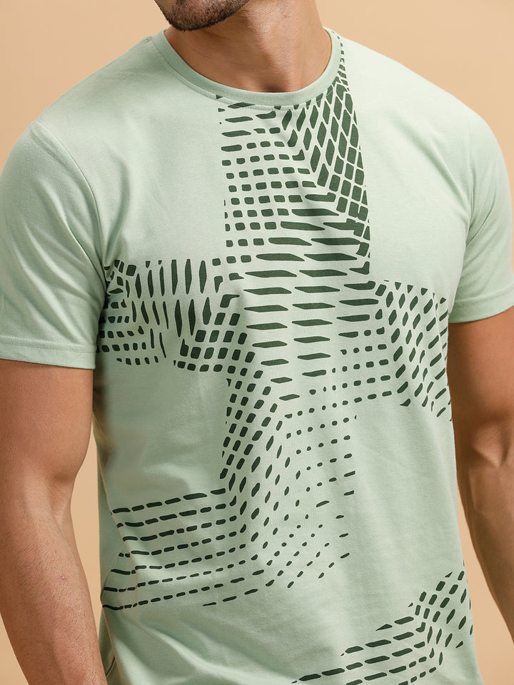Solid Regular Fit T-Shirt | Light Green