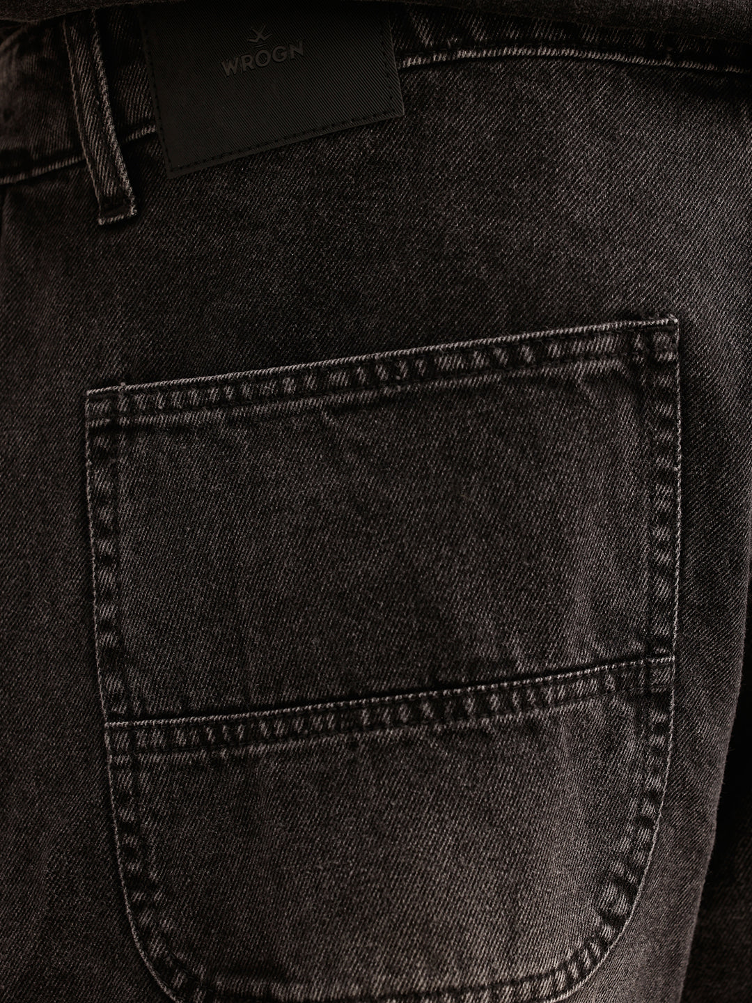 Classic Washed Loose Fit Carpenter Denim Jeans | Black