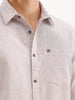 Classic Regular Fit Striped Shirt  | Brown