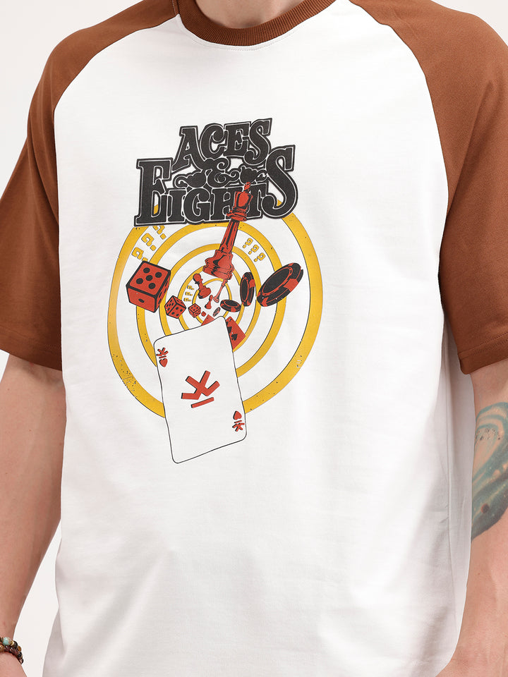 Oversized Ragland Sleeve T-Shirt | White