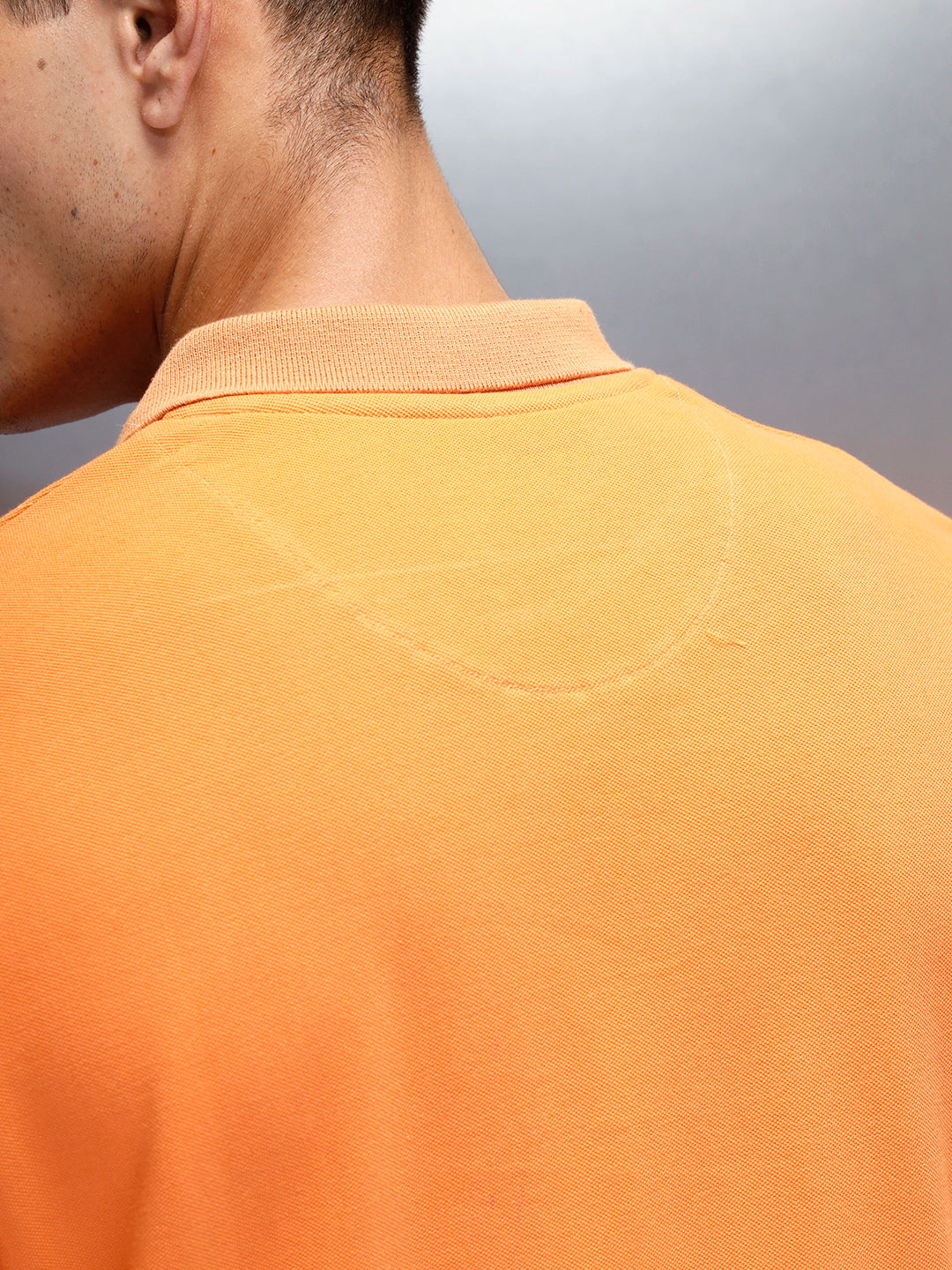 Men's Casual Slim Fit Polo T-Shirt | Orange