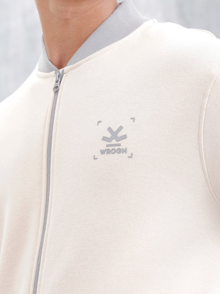 Men's Casual Zip-Up Jacket With Contrast Trim | Tapioca