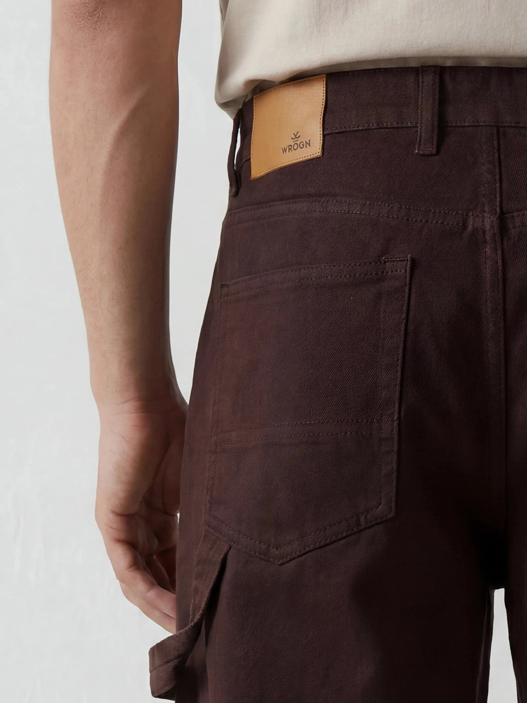 Loose Fit Denim Jeans | Brown