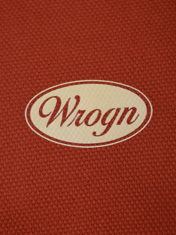 Men’s Retro Popcorn Textured Slim Fit T-Shirt | Maroon
