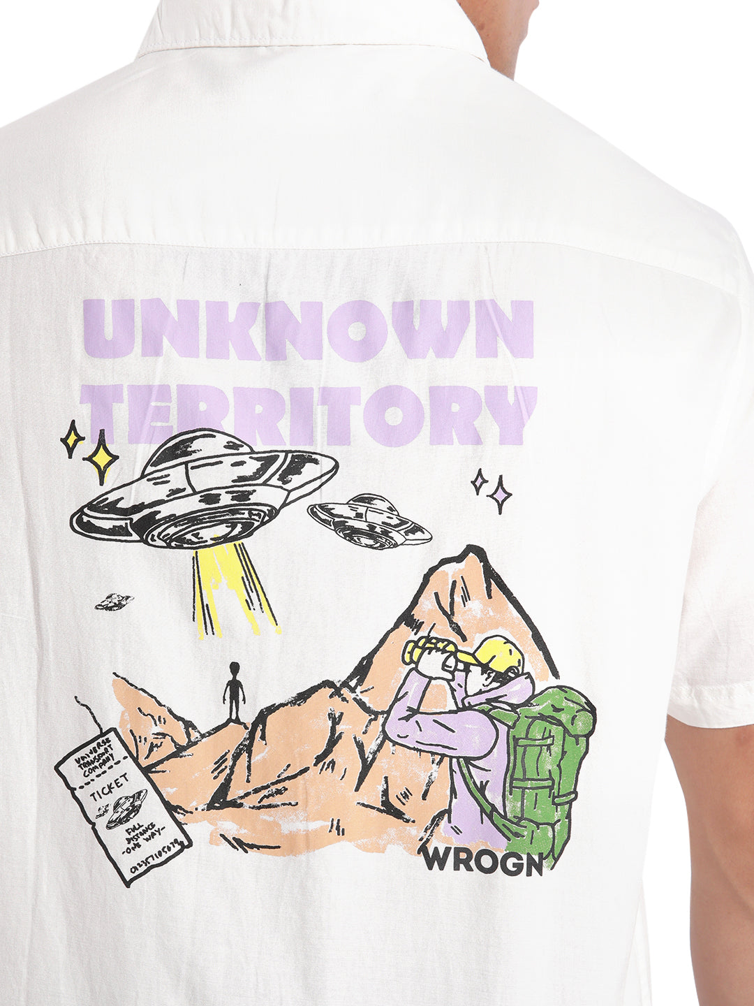 Unknown Territory Back Print Shirt