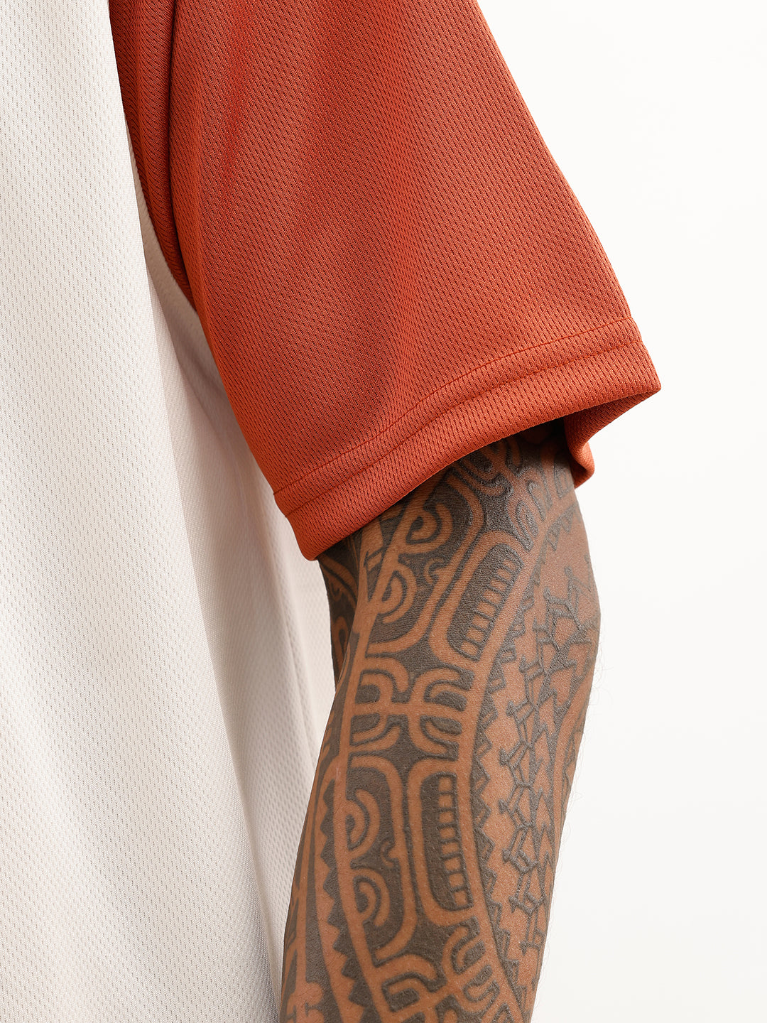 Placement Printed Raglan Collar T-Shirt | Off White
