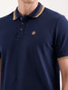Tipping Collar Polo T-Shirt   |  Navy Blue