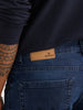 Washed Slim Fit Denim Jeans | Dark Blue