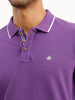 Solid Tipping Collar Polo T-Shirt | Purple | WOTS9022M