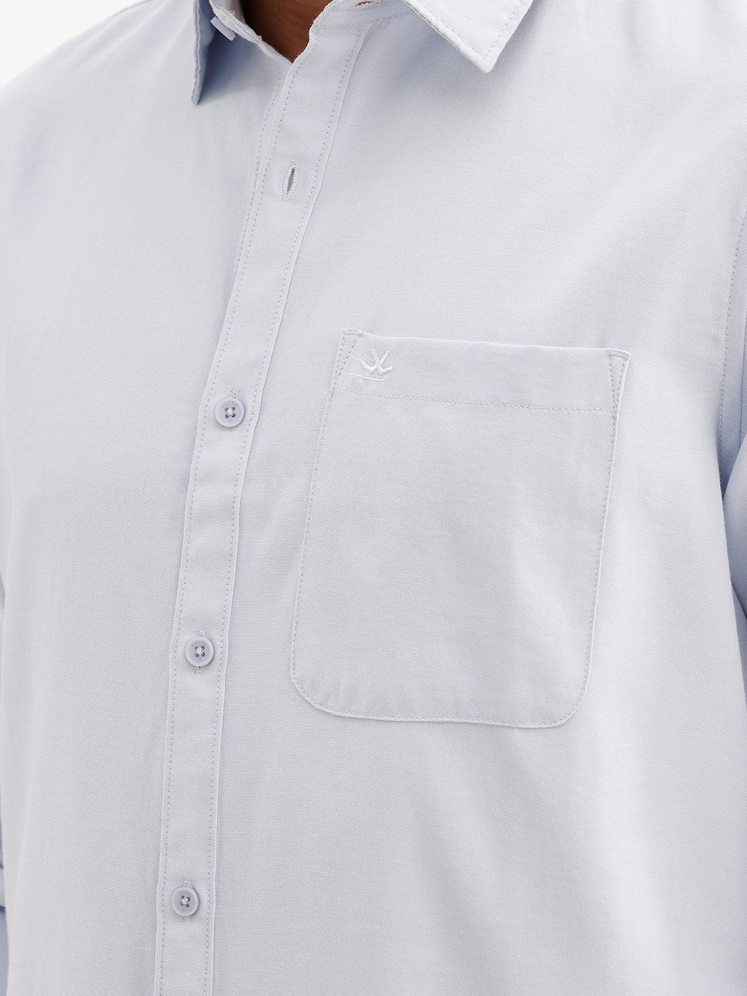 Regular Fit Solid Full Sleeve Shirt | Navy Blue | WWSH0863MAZ