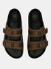 OPEN FOOTWEAR | Bark Dual-Strap | Brown | SANDALS | WWOF18