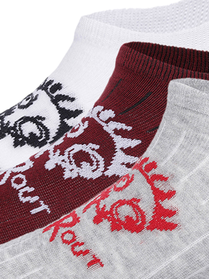 Snug Monster No Show Socks Pack of 3