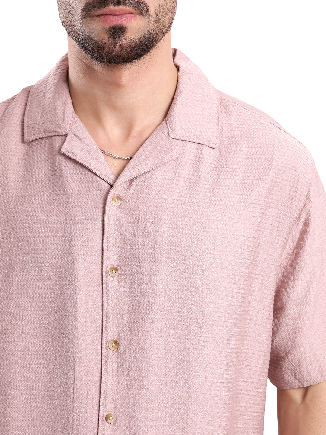 Dusty Pink Resort Collar Shirt