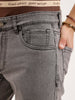 Straight Fit Denim Jeans | Grey