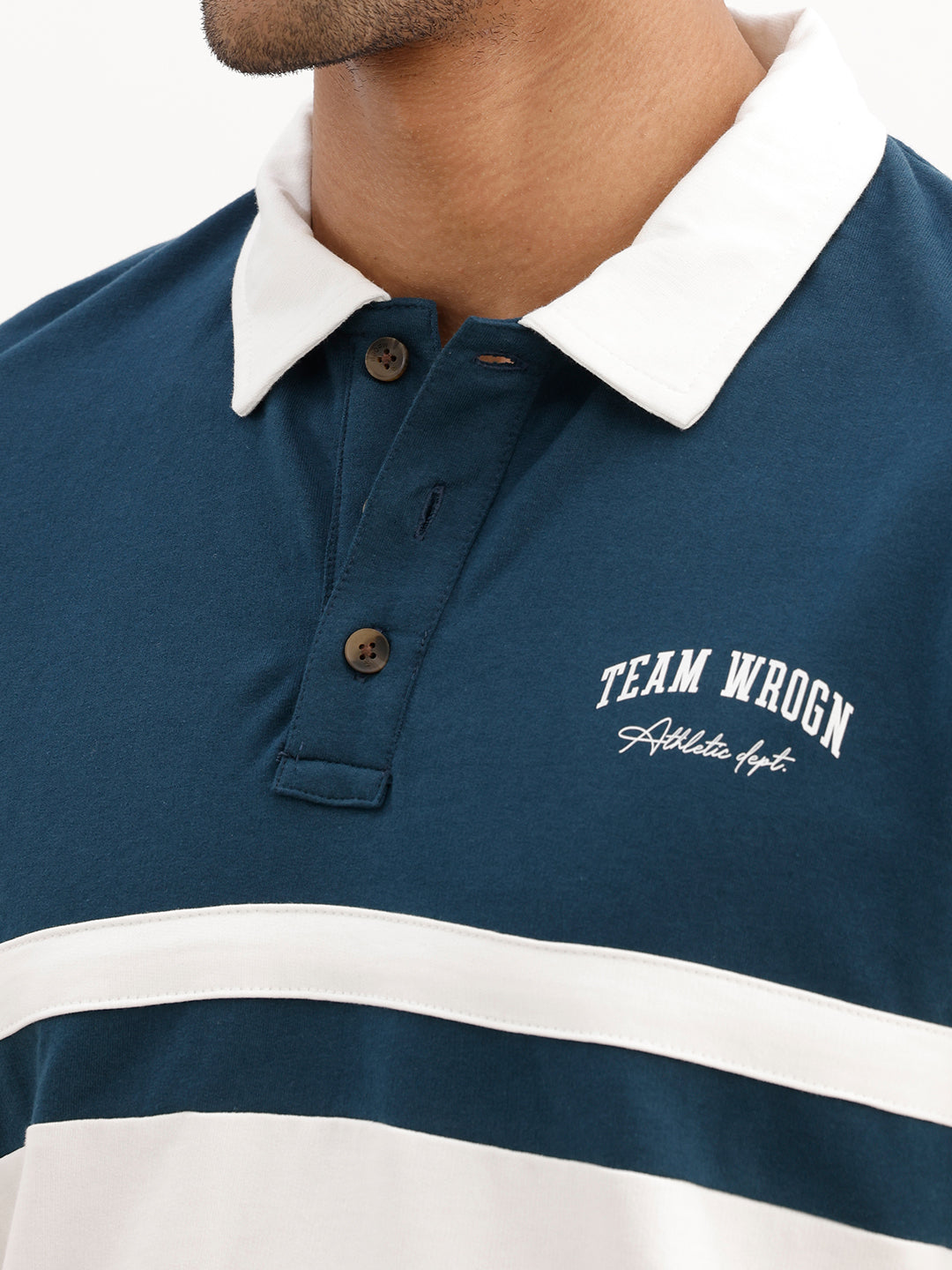 Comfort Fit Cut & Sew Full Sleeve Polo T-Shirt | Teal