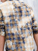 Distressed Plaid Check Shirt With Pockets | Yellow