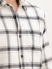 Classic Slim Fit Checkered Shirt | White | WSH02FSSL0325S