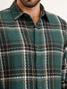 Textured Regular Fit Shirt | Dark Green