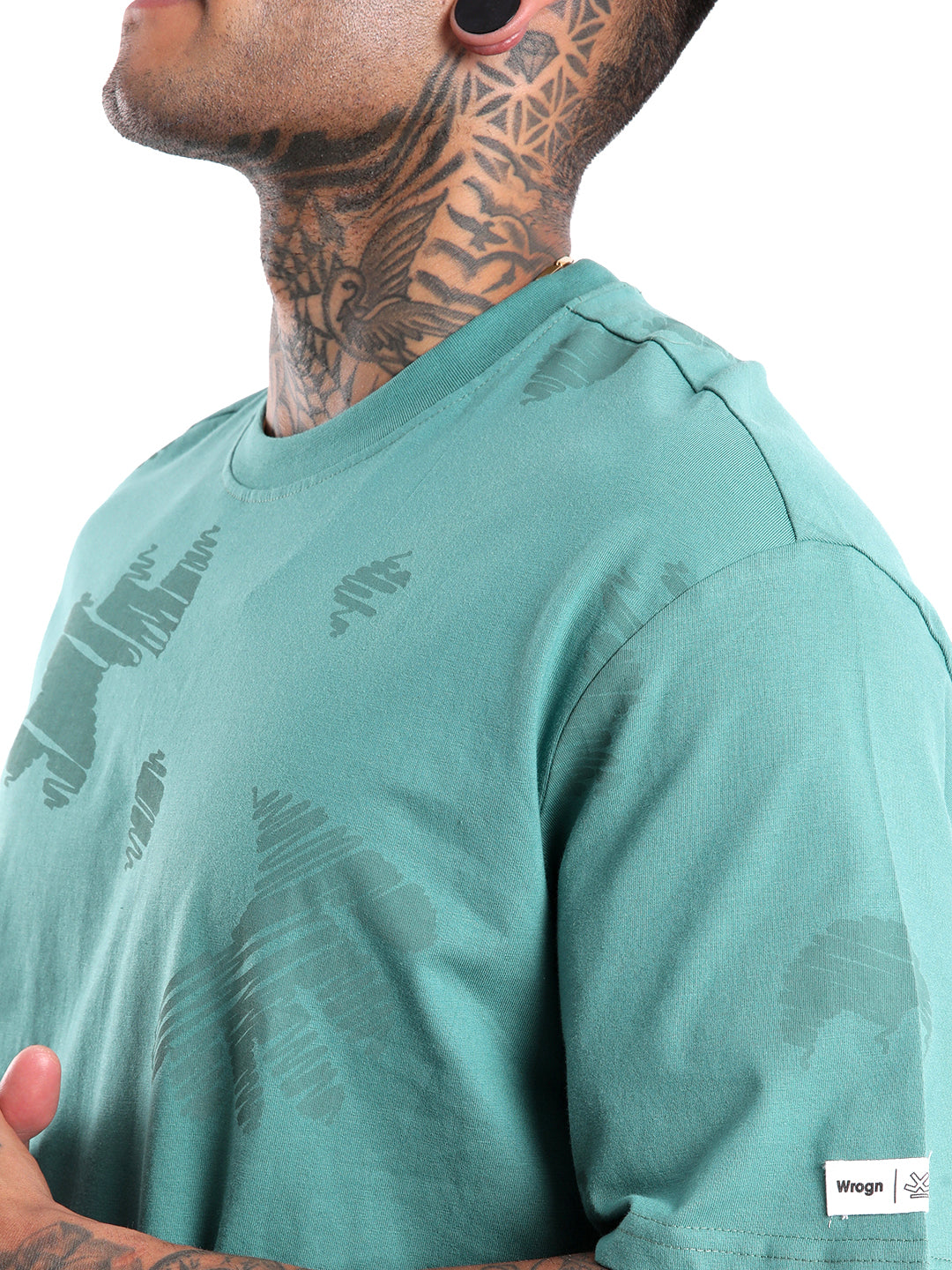 Elite Teal AOP Oversized T-Shirt