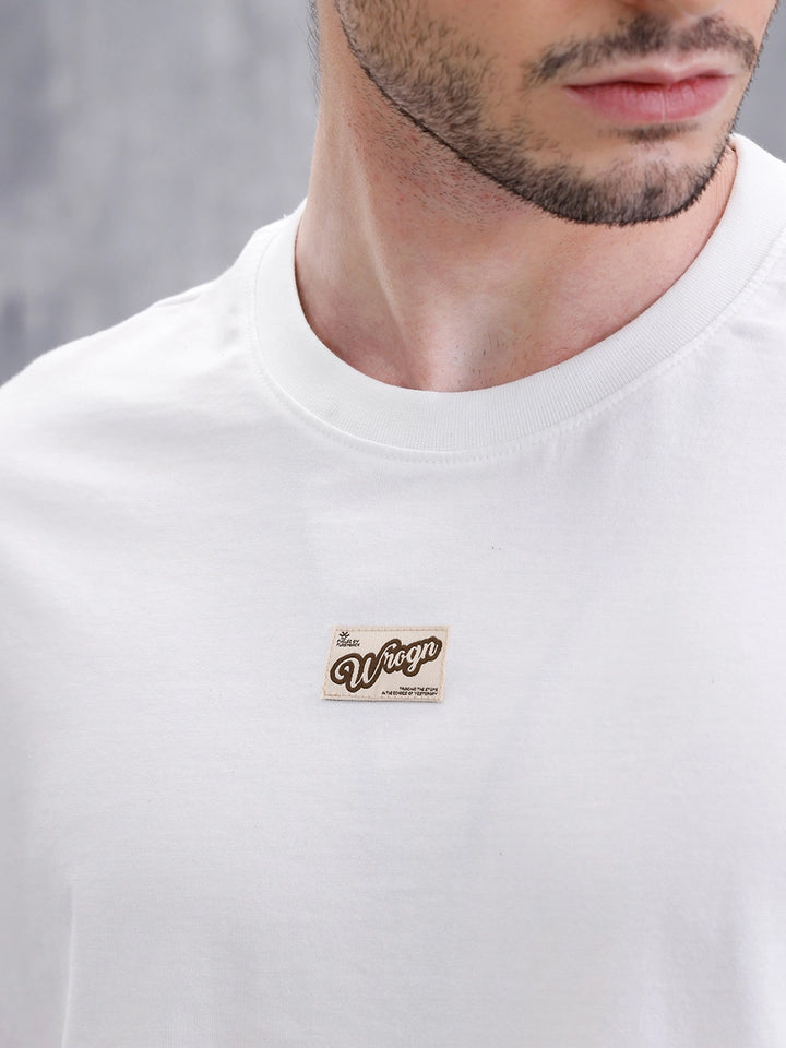 Solid Oversized Fit T-Shirt | White