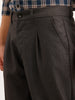 Loose Fit Pleated Trouser | Grey