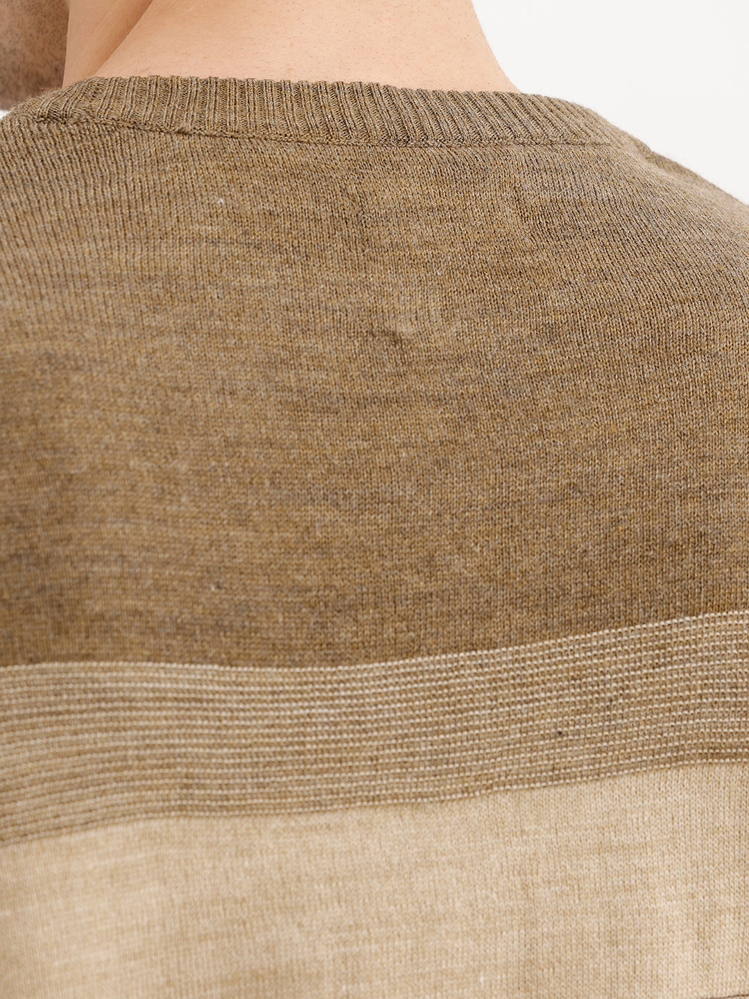 Classic Regular Fit Striped T-Shirt | Olive | WSW02FSRE1042W