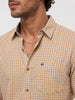 Classic Full Sleeve Checkered Shirt | Yellow