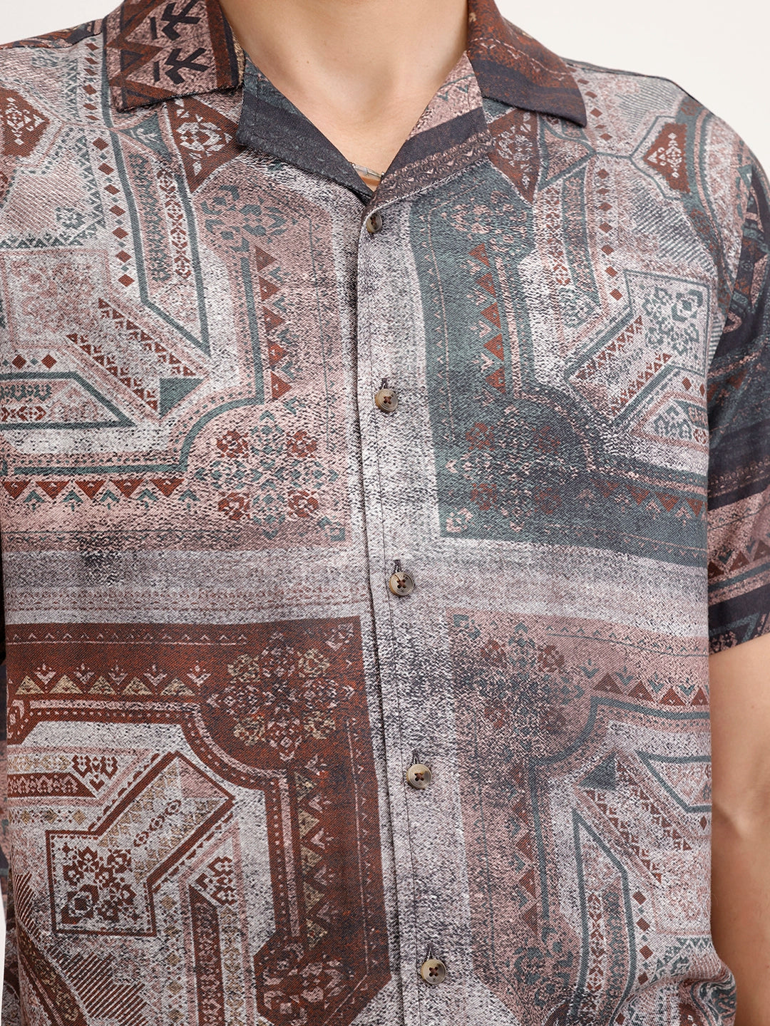 Slim Fit Resort Collar Shirt | Black