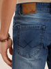 Slim Fit Faded Denim Jeans | Blue
