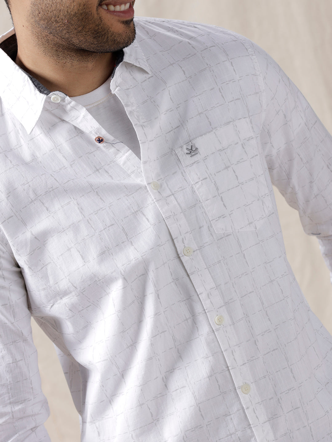 Checkered Cloud Cotton Shirt