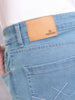 Solid Slim Cropped Denim Jeans | Blue