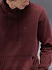Regular Fit Maroon Hooded Pullover In Super Soft Fabric | Maroon