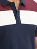 Classic Slim Fit Cut & Sew Polo T-Shirt | Navy Blue