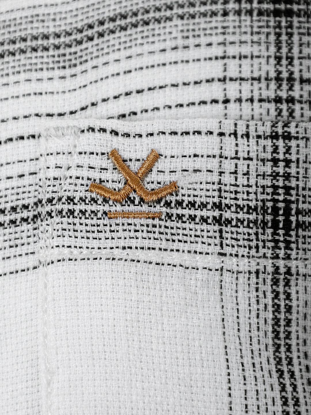 Regular Fit Checkered Shirt | White