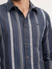 Classic Slim Fit Striped Shirt | Blue