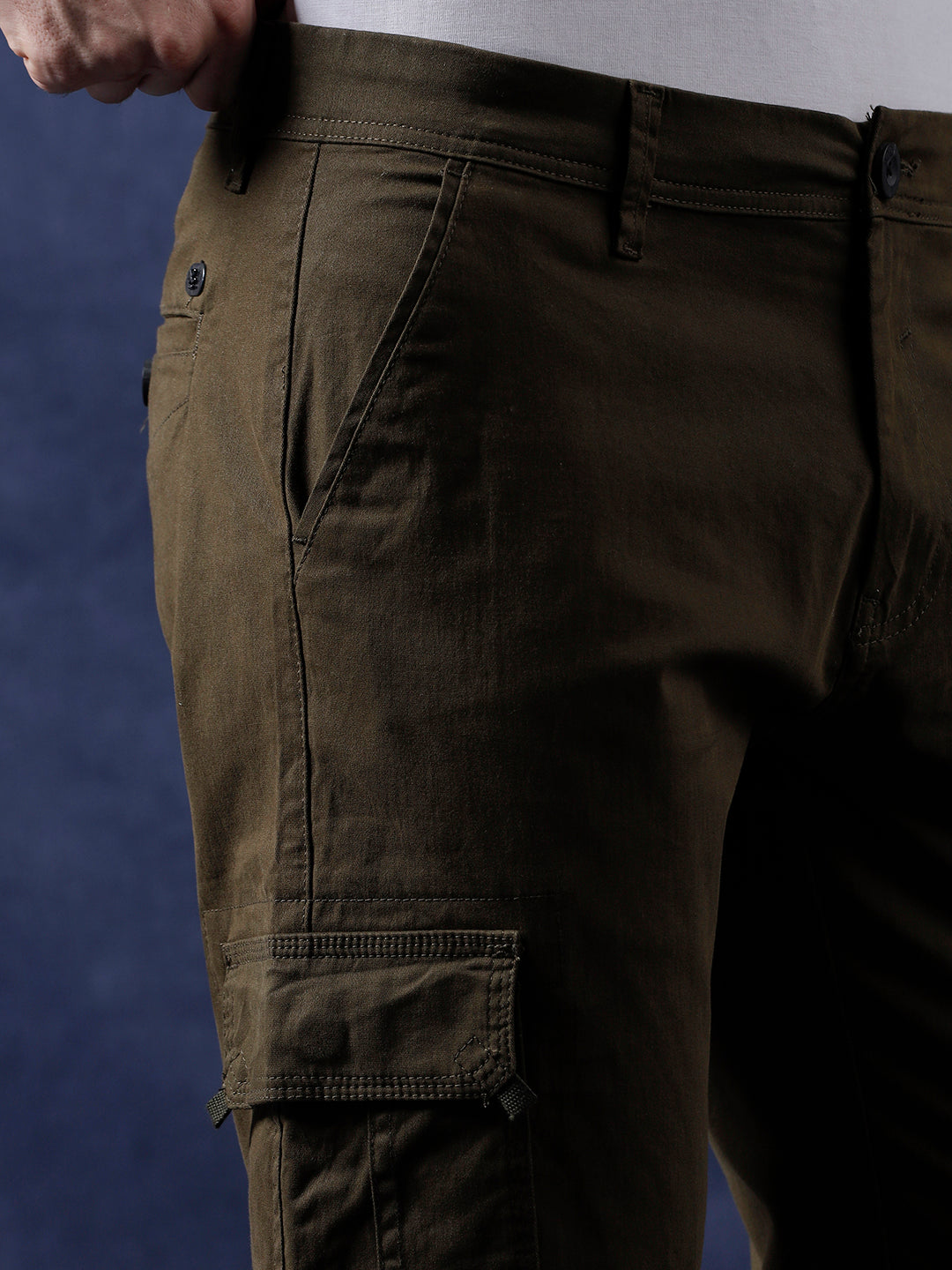 Solid Tan Cargo Pant