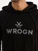 Classic Slim Fit Placement Printed Hooded Sweatshirt | Black